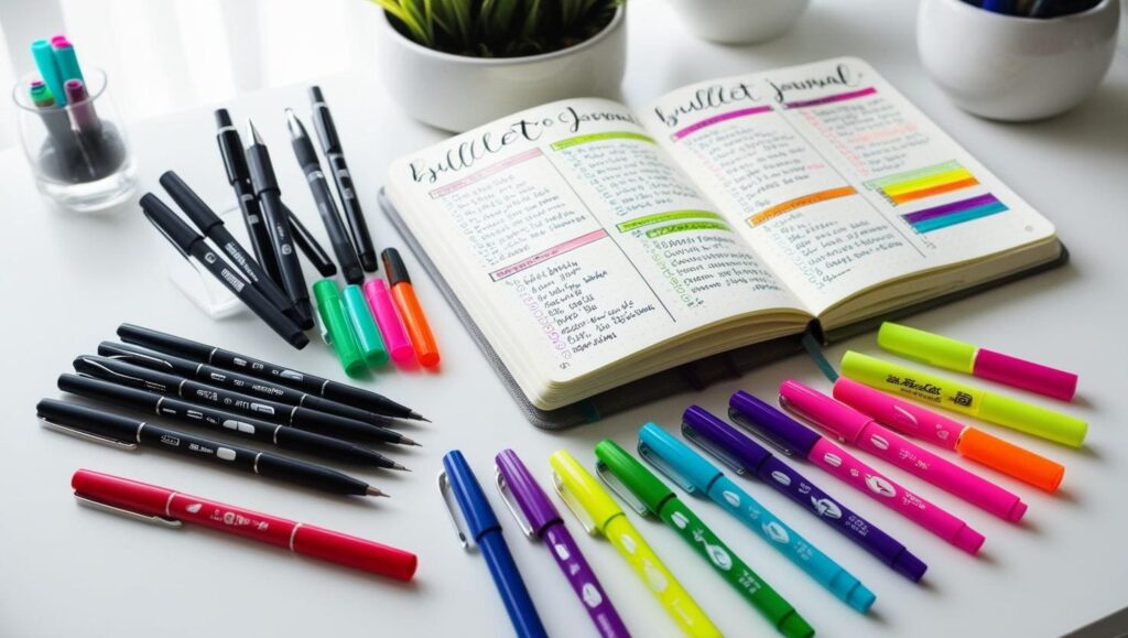 canetas para bullet journal