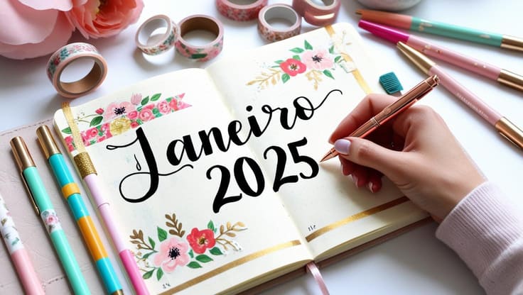 capa bullet journal 2025