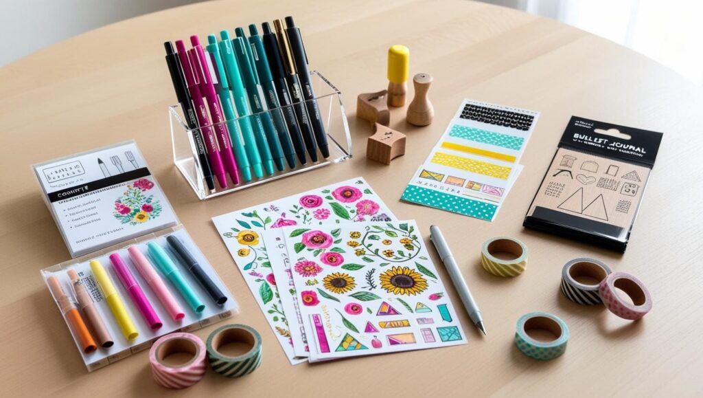 materiais essenciais para bullet journal