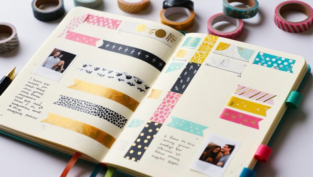 washi tape bullet journal