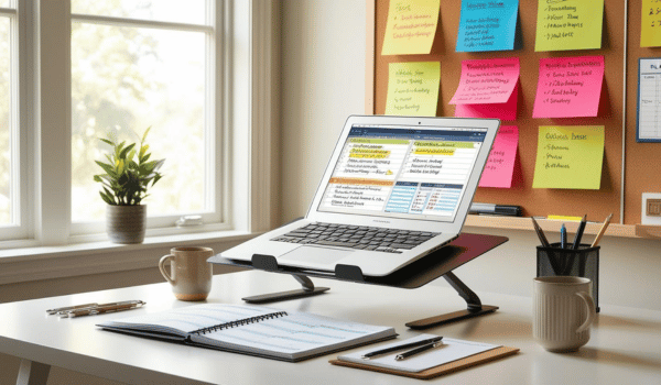 acessórios para home office - planner de parede