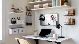 Escritório no quarto: 7 dicas e truques para montar um mini escritório funcional e charmoso